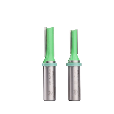 Sáo đôi công nghiệp Bộ định tuyến thẳng Bits cacbua cho gỗ đặc