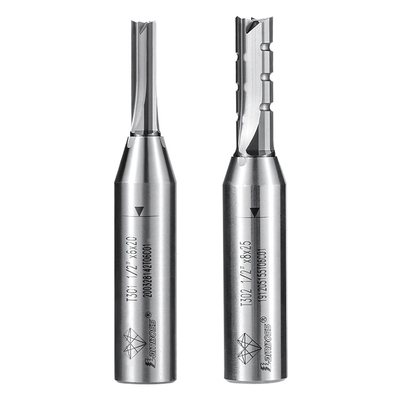 Chế biến gỗ Bộ định tuyến thẳng Bits Ba cạnh chống gãy thực tế