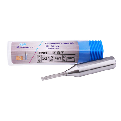CNC Hai bộ định tuyến cắt bit thẳng TCT Bit cacbua cao cấp