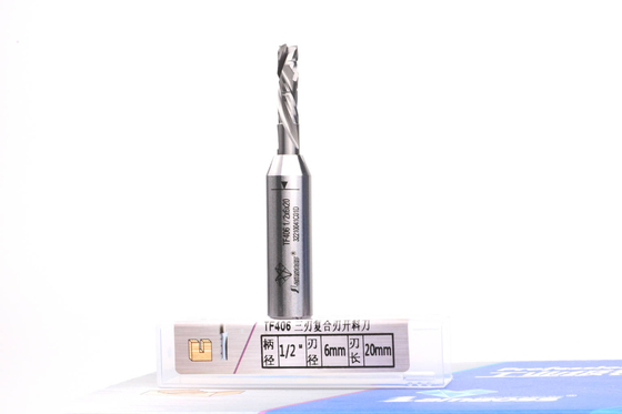 Cacbua ba cạnh nén Bit TCT Bit thẳng 6 mm để khoan cắt tỉa