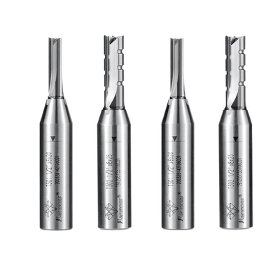 TCT trơn thẳng bit 12.7mm Shank Router bit thẳng cắt mài CNC máy công cụ