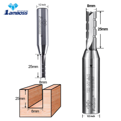 ODM Lamboss Tct Bắn cắt ba cạnh Router Bit Sản xuất gỗ Mái cắt thẳng