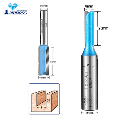 Lamboss 1/2'*8*25mm thẳng bit cho gỗ công việc thẳng Router máy cắt xay