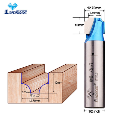 Lamboss Flat Bottom Milling Cutter Wood Router Bits Carving Cutter Drill Bit Cho gỗ